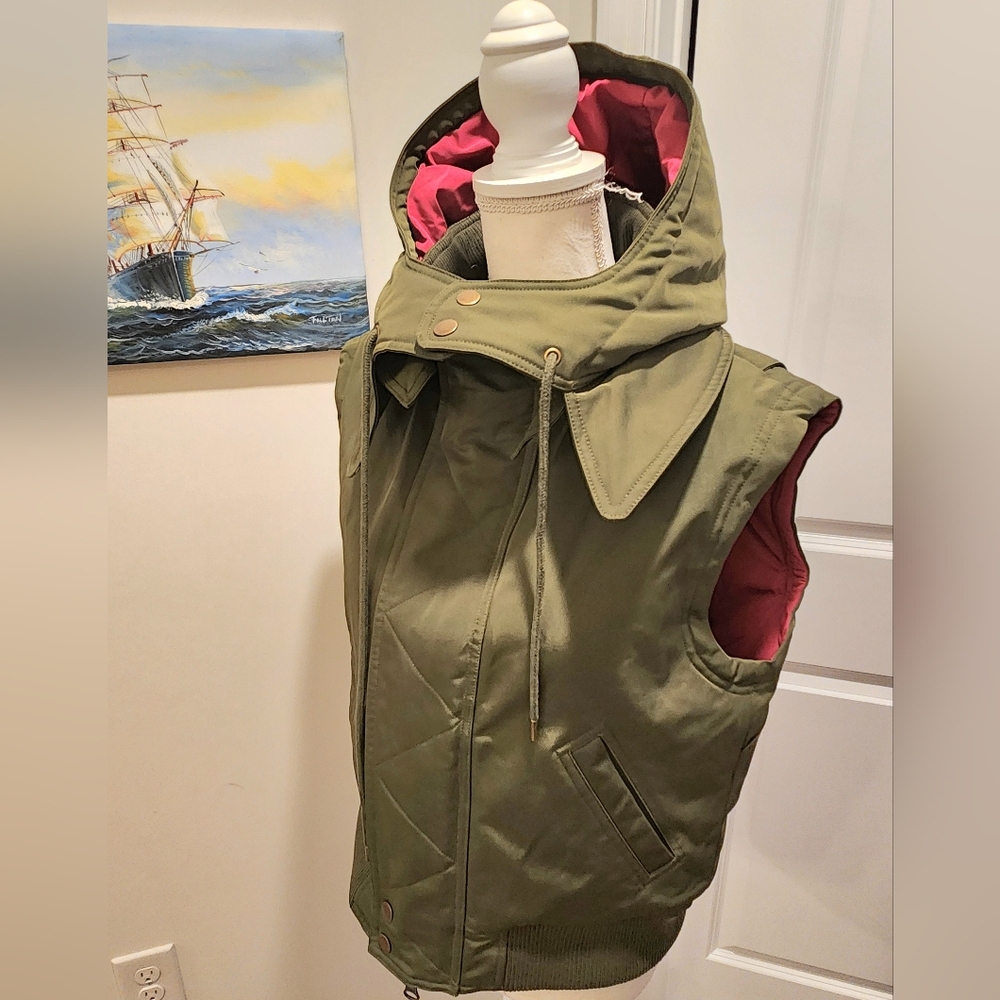 Sundance Green Pink Inez Flight Vest  Small